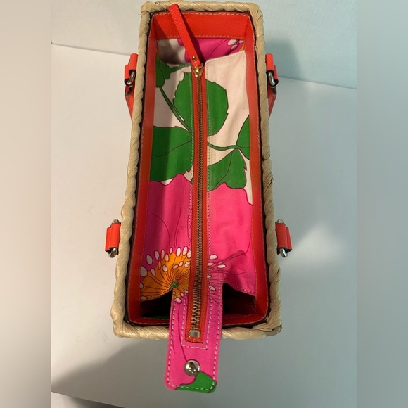 Kate Spade New York Wicker Bucket Bag | Straw Bag | Straw Bucket Bag | Tote Bag - Picture 8 of 16